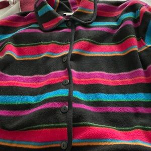 Talbots Multicolor Striped Cardigan